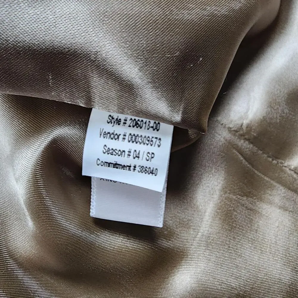 Banana Republic Blazer Mens 40S Beige Cotton Linen Sport Coat Jacket Made Turkey